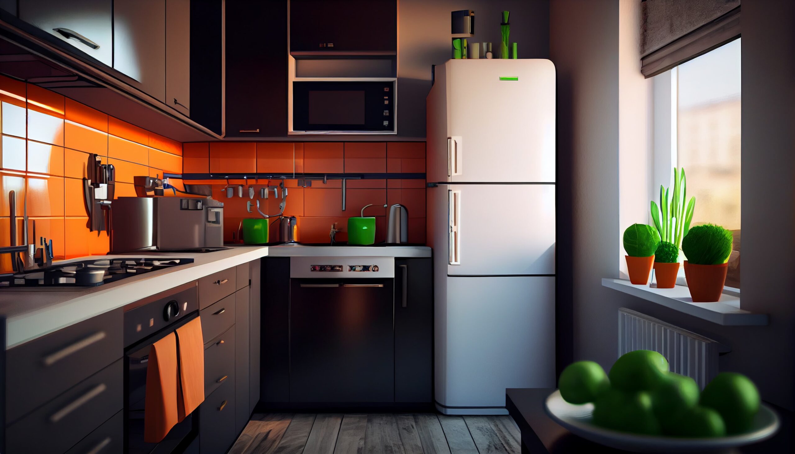 Household appliances on display